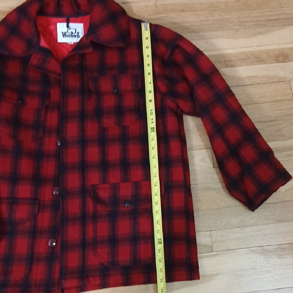 Woolrich Men's Classic Red and Black Checkered Jacket - Picture 6 of 13